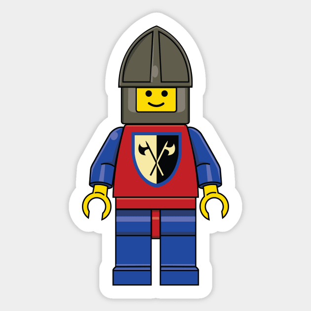 Lego Retro Castle Guard Sticker by Hell Creek Studios